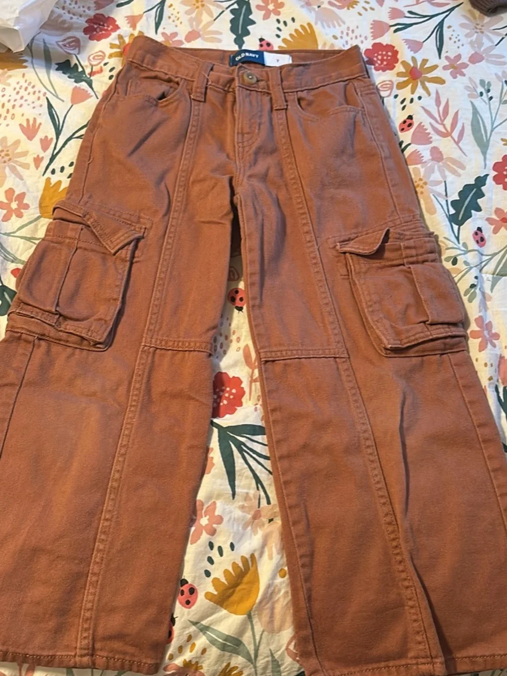 Old Navy Girls size 7 Rust Cargo Pants